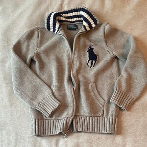 Ralph Lauren Kids Gray Zip Up size 8